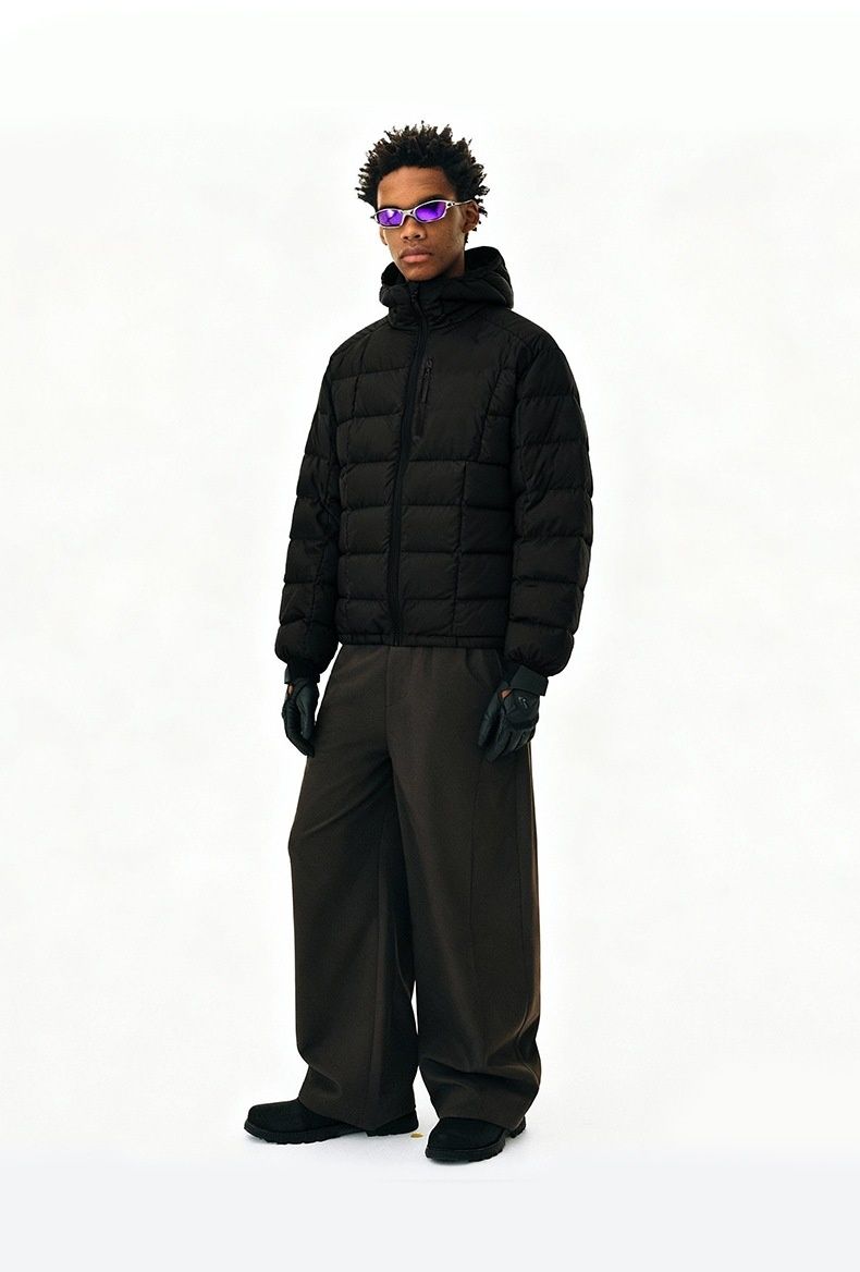 Pulse Jie Zhan Men's Clothing|Water-Resistant Lightweight Hooded 90 Jacket 25 Winter New Packable Down Coat For Men_voghion.com