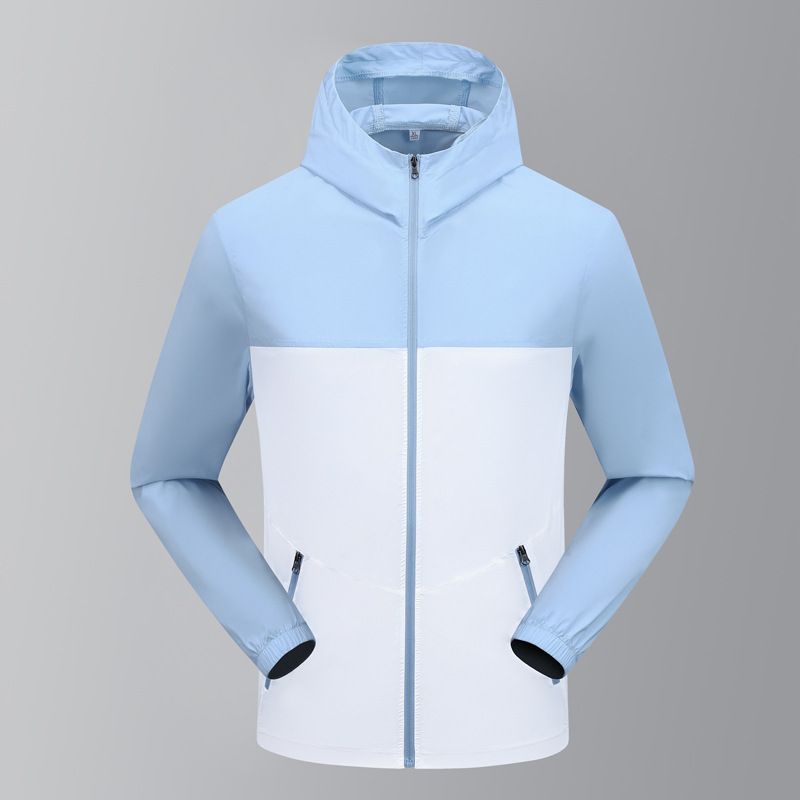 Manteau d'été fin à capuche, mode décontractée, veste monocouche, protection solaire, vêtements de pêche_voghion.com