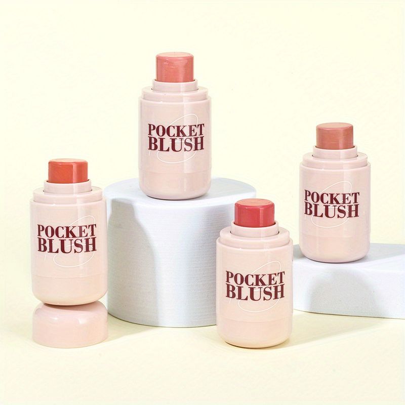 Cream Blush Lightweight Formula, Natural Color, Long-Lasting - Easy To Blend, Multi-Functional For Daily/Stage/Evening Makeup_voghion.com