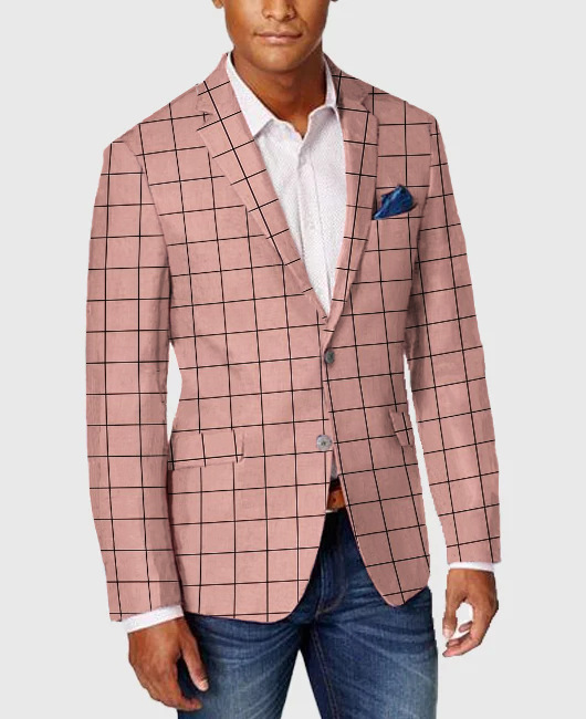 Man's clothing Men's casual suit slim single row two button without slit men's coat_voghion.com
