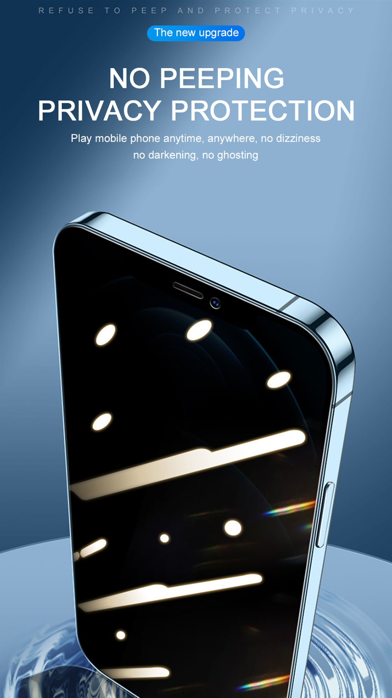 Protecteurs d'écran de confidentialité pour iPhone 12 11 13 Pro Max Mini, trempé Anti-espion pour iPhone XS MAX X SE 6 14 7 8 Plus_voghion.com