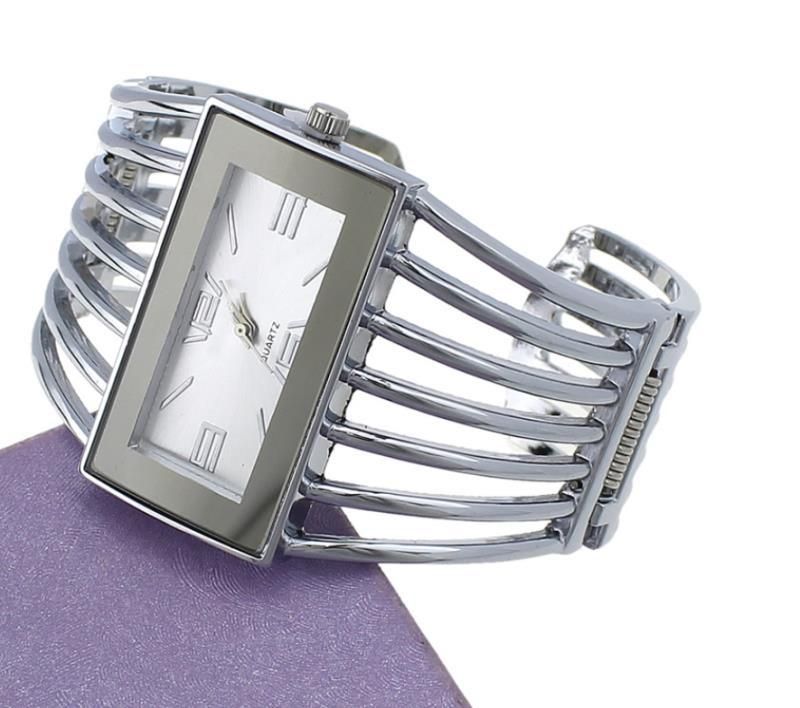 New Style Hollow Wrist Creative Rectangular Dial Ladies Versatile Quartz Women's Watch_voghion.com