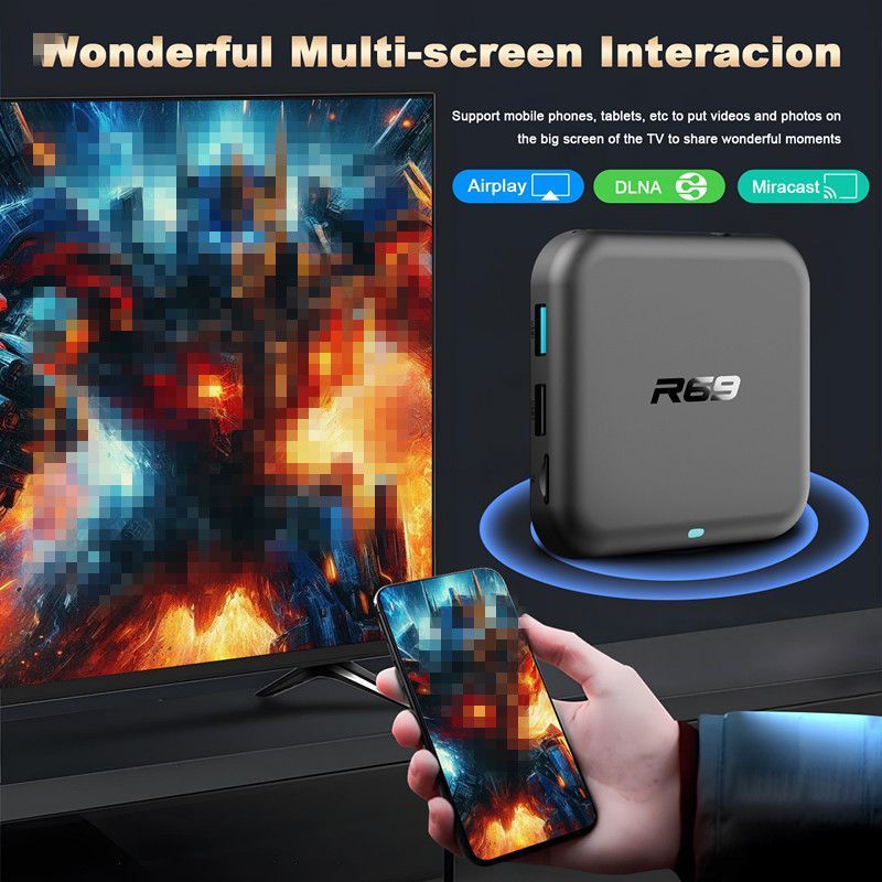 R69 RK3518 4K-Netzwerkplayer – Android 14 TV-Box mit WiFi6, Smart Home Media Hub_voghion.com
