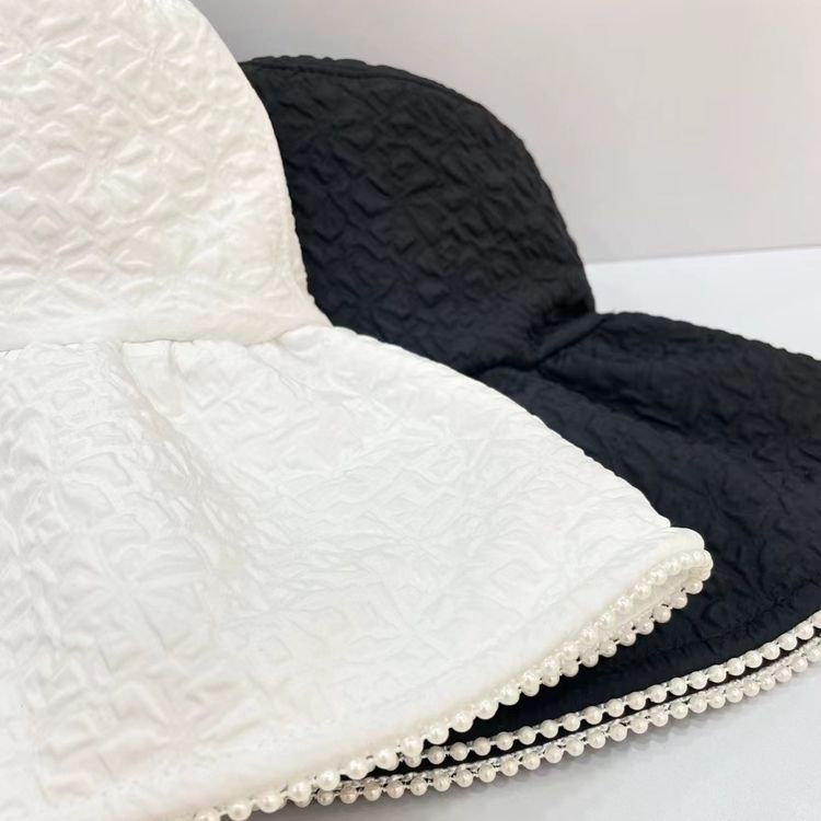 Lace Big Eaves Bucket Hat Damen Saison Dünn Atmungsaktiv Sonnenschutz Sonnenschutz Sonnenhut_voghion.com