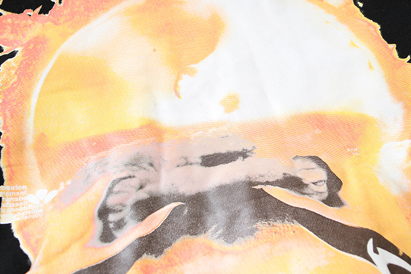 Herenhoodie met print Rising Sun herfst/winterhoodie_voghion.com