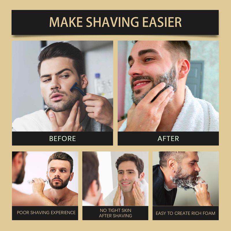 EAST MOON Agarwood Men's Gentle Cleansing Face Wash Sapone da barba idratante e rinfrescante portatile_voghion.com
