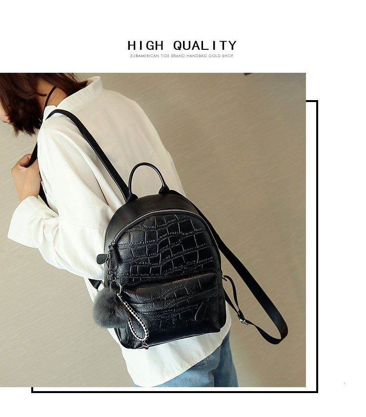 Mini Women PU Leather Cute Small Backpack Female White Back Pack Black Backpacks For Teen Girls Fashion_voghion.com