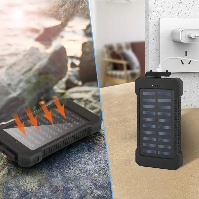OnePlus 200000 MAh Güneş Enerjili Powerbank, Büyük Kapasiteli, Taşınabilir, Hızlı Şarjlı, Harici Pil, Silikon Güneş Paneli_voghion.com