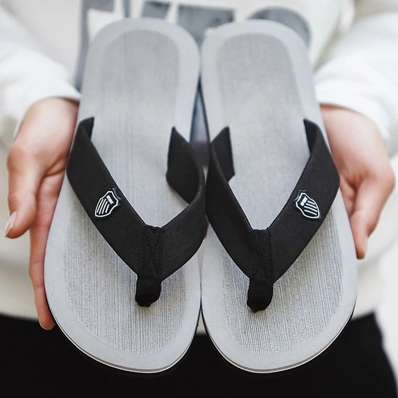 Infradito estivi Sandali da spiaggia Pantofole piatte casual antiscivolo 2023 Scarpe da casa per interni da uomo Scivoli da esterno_voghion.com