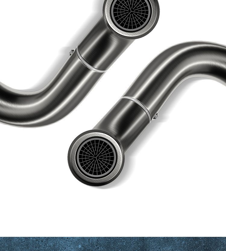 Mobili per la casa rubinetto universale grigio pistola lavabo rubinetto girevole per acqua calda e fredda lavabo tutto in rame mobiletto per il bagno creativo_voghion.com