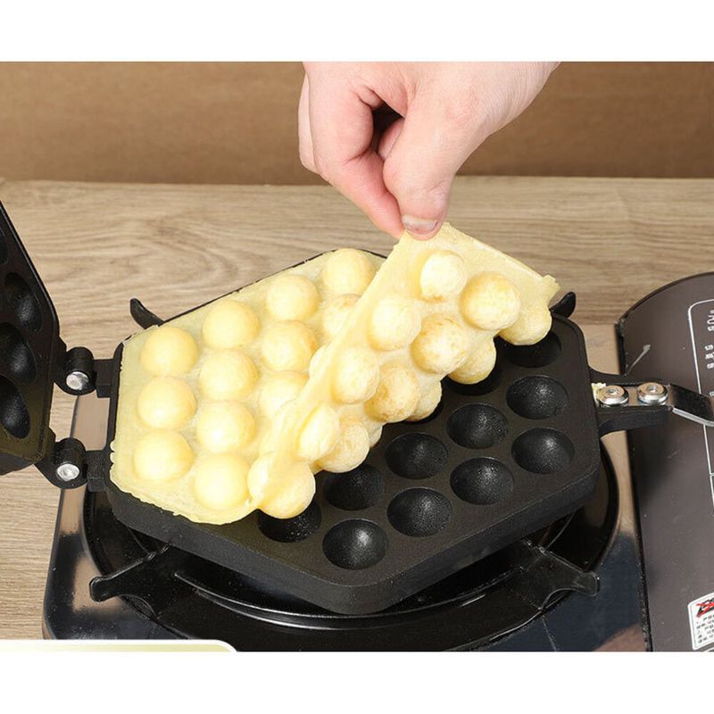 Waffle Maker Home Use Hong Kong Style Portable Cake Mold Egg Pancake Non-Stick Baking Pan Custom Made_voghion.com