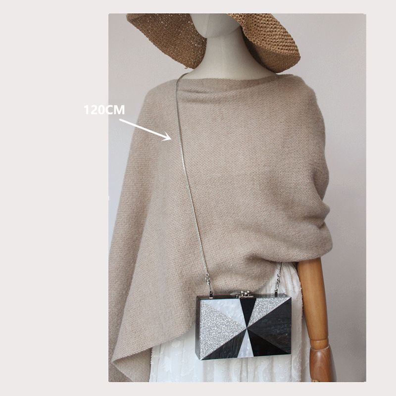 Accessori da donna in metallo casual da 3 mm, catena piatta in osso di serpente color oro_voghion.com