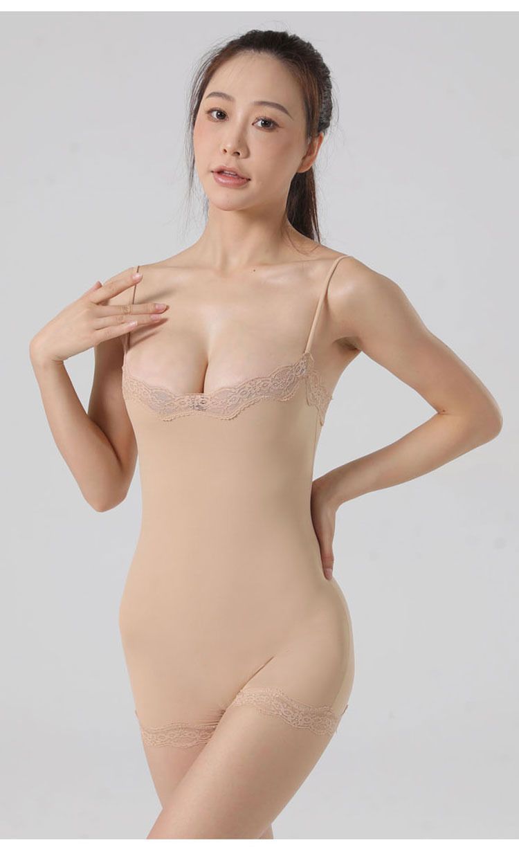 K New Sexy Hot Canotta Body in pizzo con spalline regolabili, body intero trasparente e traspirante._voghion.com