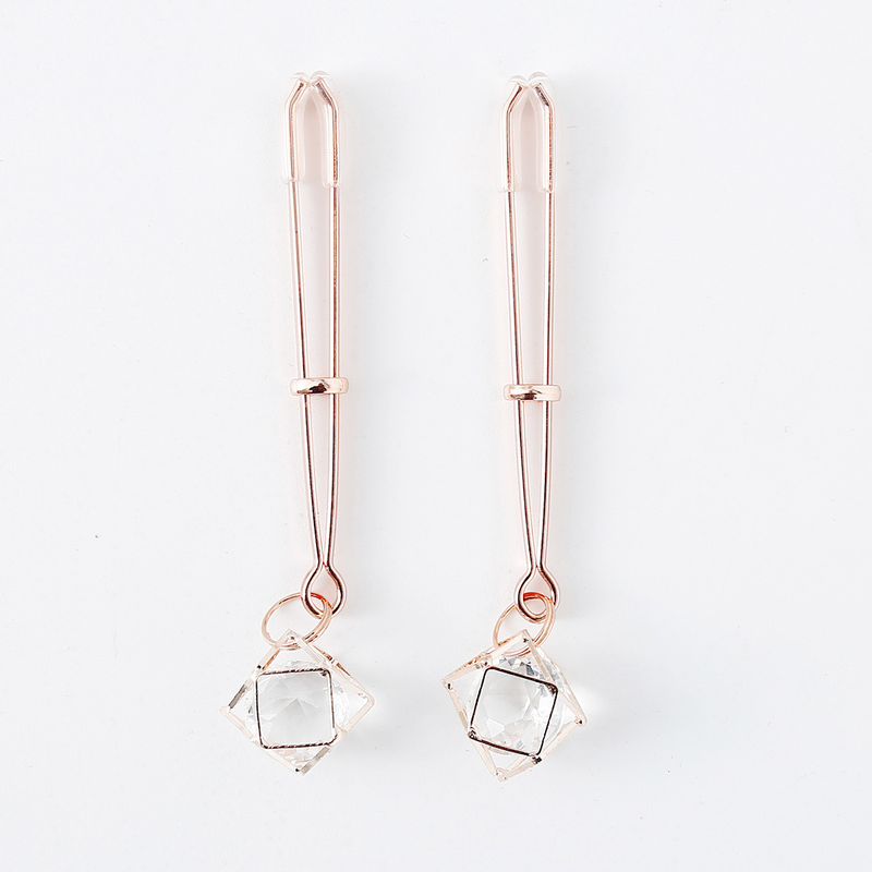 Spielzeug für Sexpaare SM Bondage Nippelclip Metalllegierung Roségold Nippelclip Erwachsenenspielzeug für Paare_voghion.com