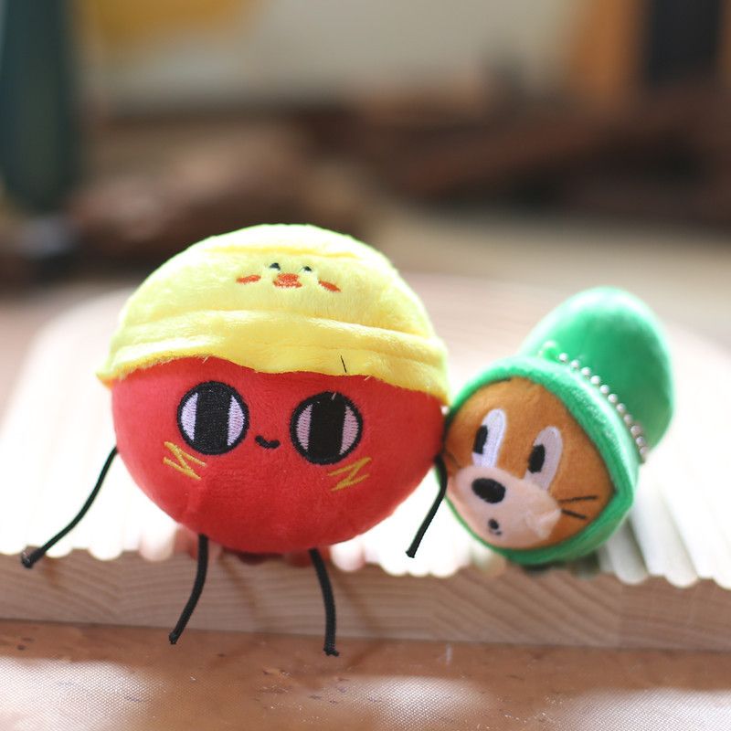 Cartoon Plush Adorable Cute Toy Large Eyes Mouse Bag Keychain Doll Pendant_voghion.com