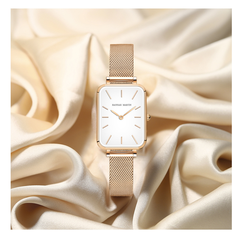 Movement Light Luxury Square Plate Waterproof Watch Casual Small Square Watch Ladies_voghion.com