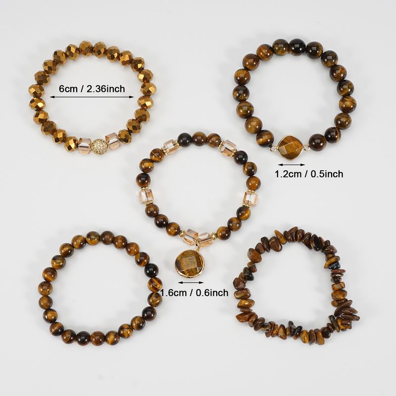 Populärt Bohemescht Stacking-Stil Armband aus natierlechem Edelsteen a Kristallknospe mat keeserlecher Kiefernholz fir Fraen_voghion.com