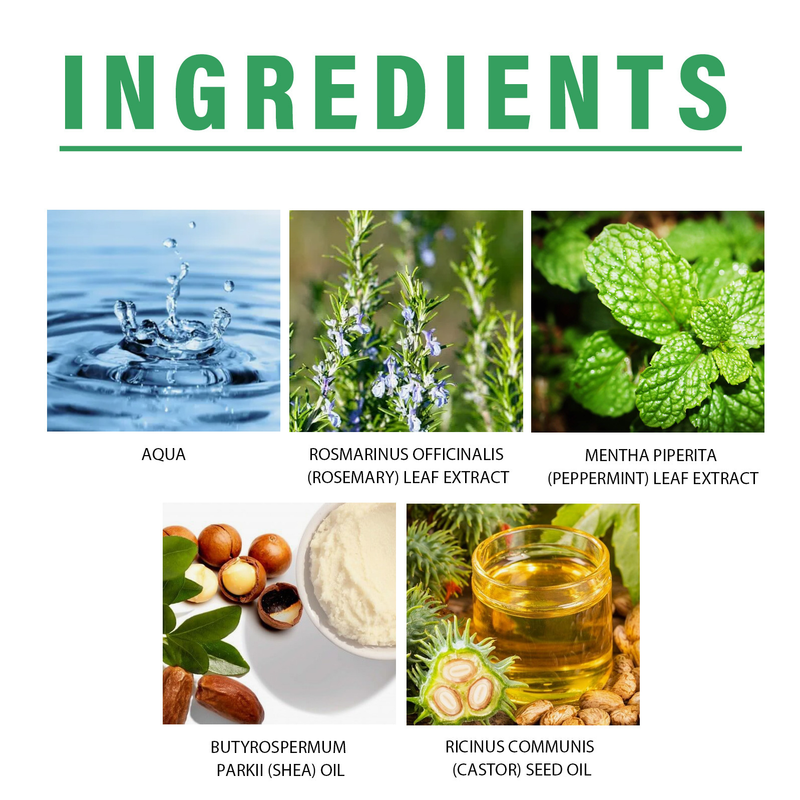 Ximonth Rosmarin Minze Crème fir dicht Hoer, fir Hänn, Féiss an Neel ze stäerken_voghion.com