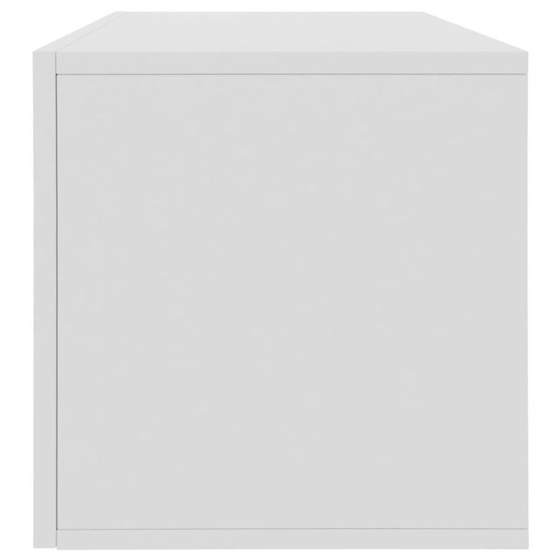 Storage 28x13.4x14.2 Wood Vinyl Engineered Box White_voghion.com