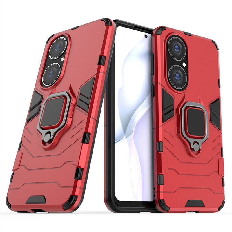 Otporna oklopna futrola za telefon s postoljem za Huawei P50 Pro P30 P40 Lite E P30 Pro P Smart Pro 2021 Z S Držač za prsten za prst_voghion.com