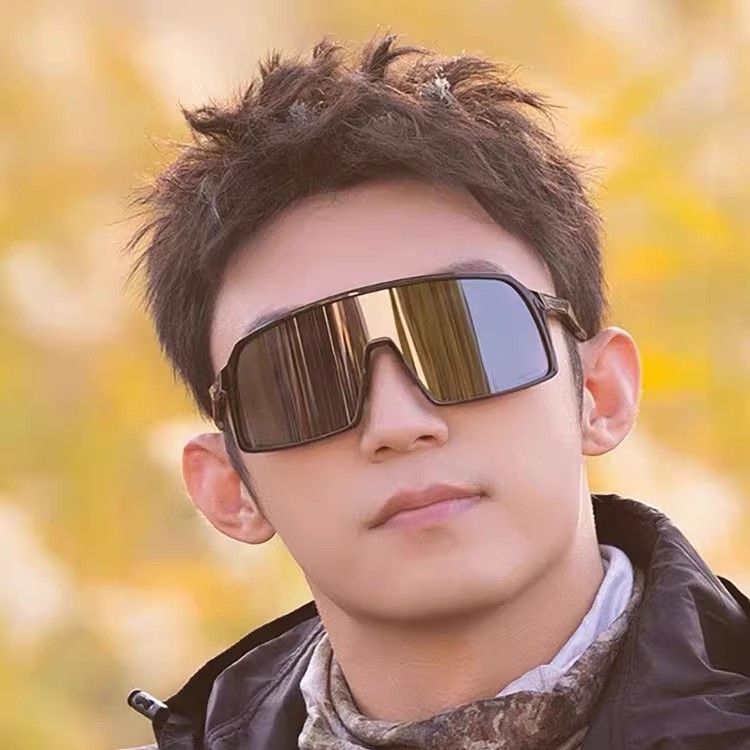 Huang Jingyu Style Windproof Cycling Goggles Mountaineering Skiing Protective Glasses Men Outdoor Sports UV Protection_voghion.com
