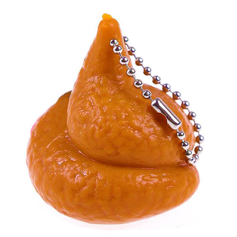 ToysMall Prank Poop Pendant Anti-stress Quick Recovery Vivid Out Tongues Tricky Poop Toys for Relax_voghion.com