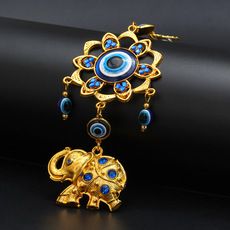 Přívěsek na klíče s modrým motýlem, přívěsek s ďáblovým okem, dárková dekorace na zeď ze slitiny, přívěsek na dekoraci dveří a oken._voghion.com