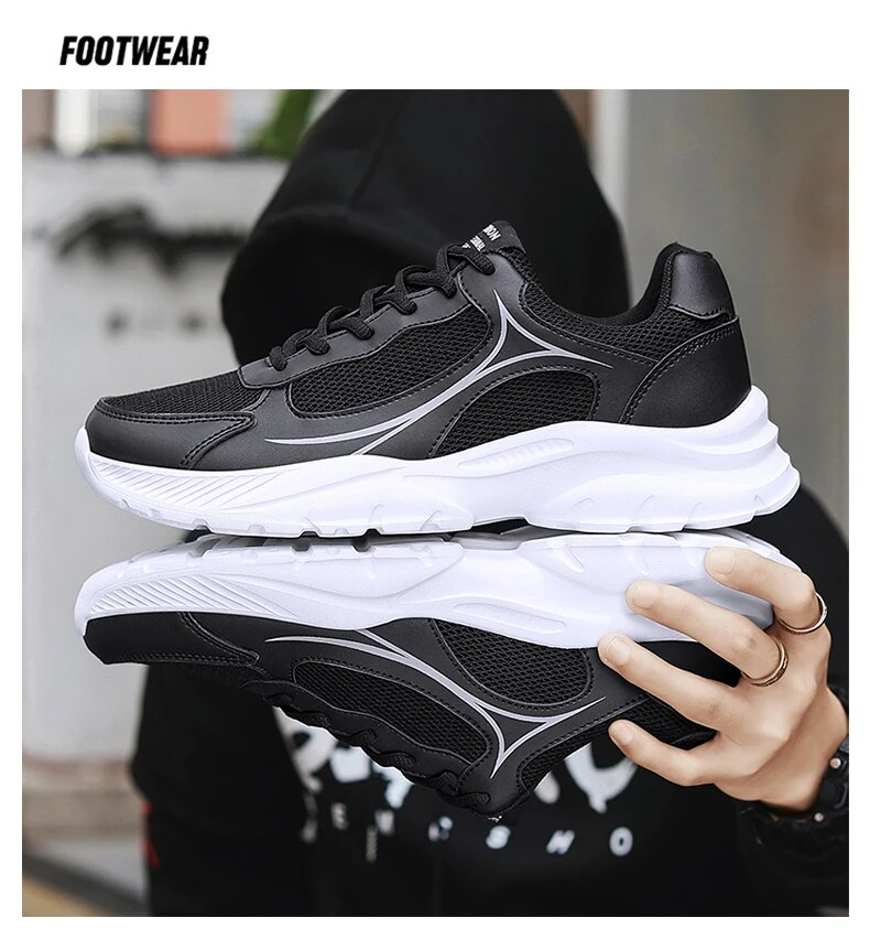 Men 2024 New Casual Shoes Male Black Outdoor Shoe Size 46 Breathable Sports Basket Sneakers Fashion Lightweight Walking_voghion.com