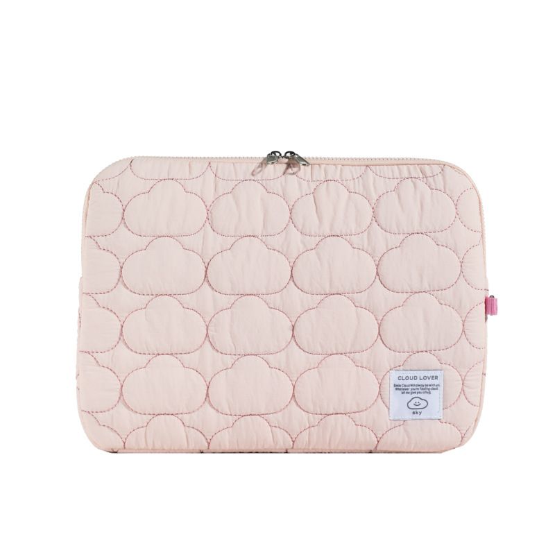 Korean INS Cute Cloud Embroidery IPad Tablet 11/13/ 15inch Notebook Storage Bag_voghion.com