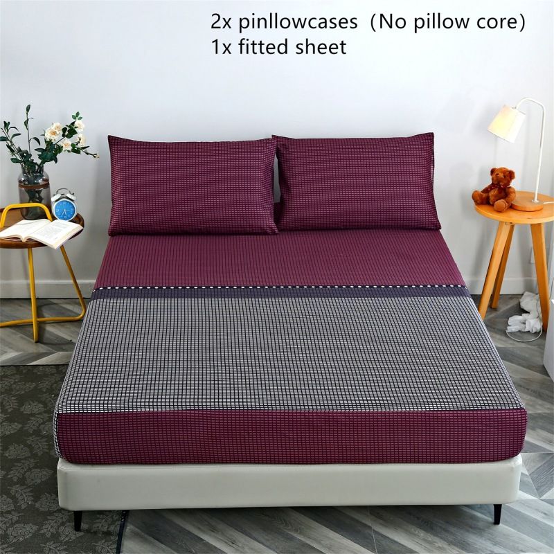 Coprimaterasso Simmons in Aloe Vera e Cotone Spazzolato, Set da tre pezzi stampato_voghion.com