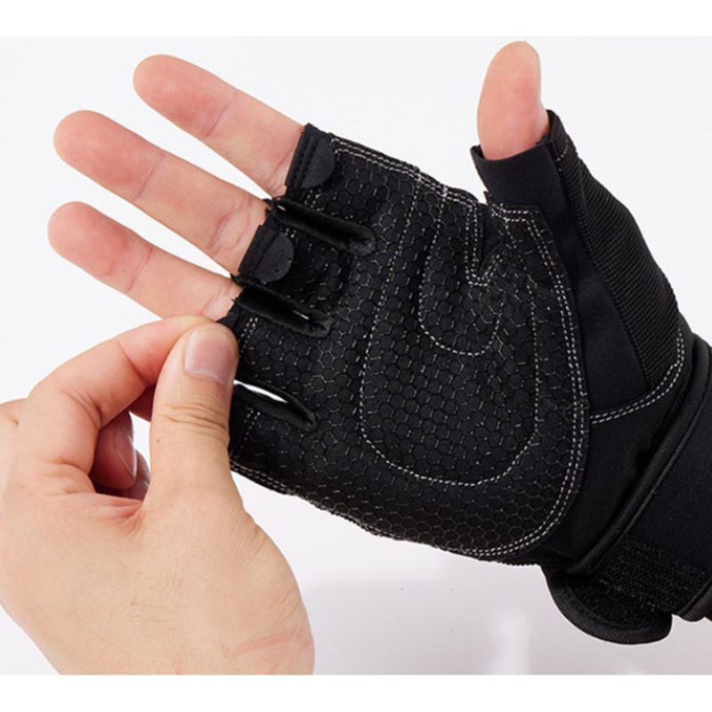 Halbfingerhandschuhe für den Außenbereich, langlebig, atmungsaktiv, verschleißfest, schützend, taktisch, rutschfest, für Radfahren_voghion.com