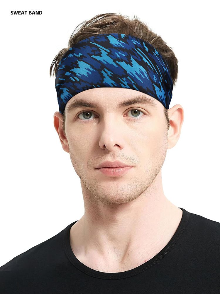 Fascia sportiva unisex – Assorbe il sudore e traspirante per corsa, badminton e fitness, comoda protezione della fascia anteriore._voghion.com