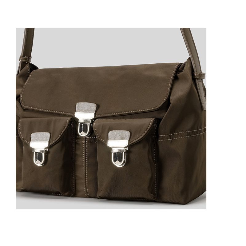 Borsa da donna monospalla in stile motociclista francese, alla moda e versatile, novità per l'autunno/inverno 2025. Leggera e unica._voghion.com