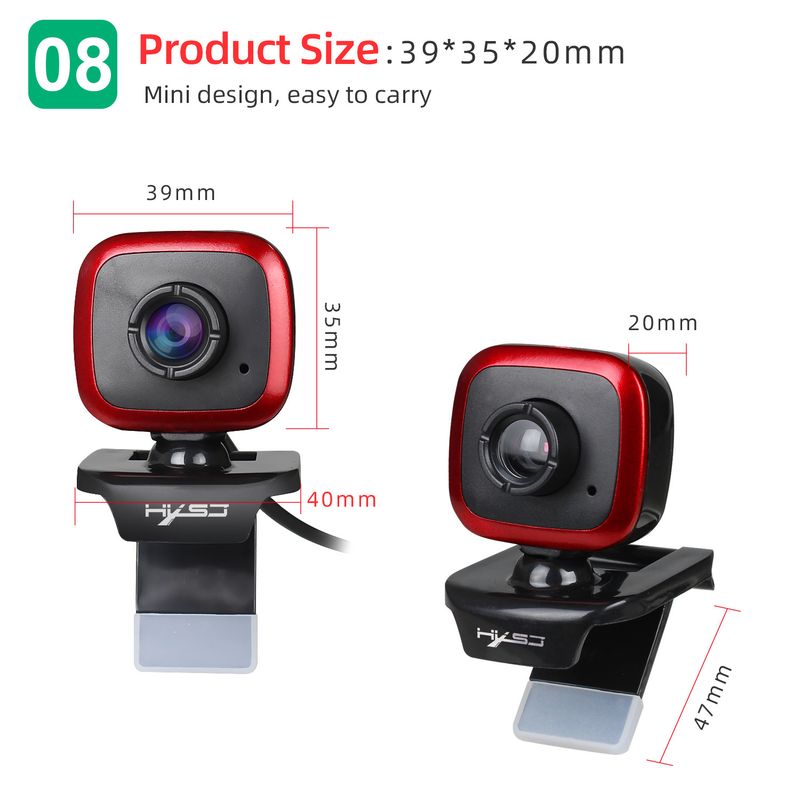 Ugrađeni online tečajevi visoke razlučivosti od 480P, računalna kamera za prijenos uživo_voghion.com