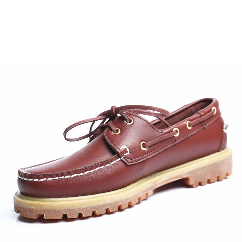 Euro Step Trendy Men's Round Toe Boat Loafers Leather Shoes Men PLDNKUMSEBAGO Workwear_voghion.com