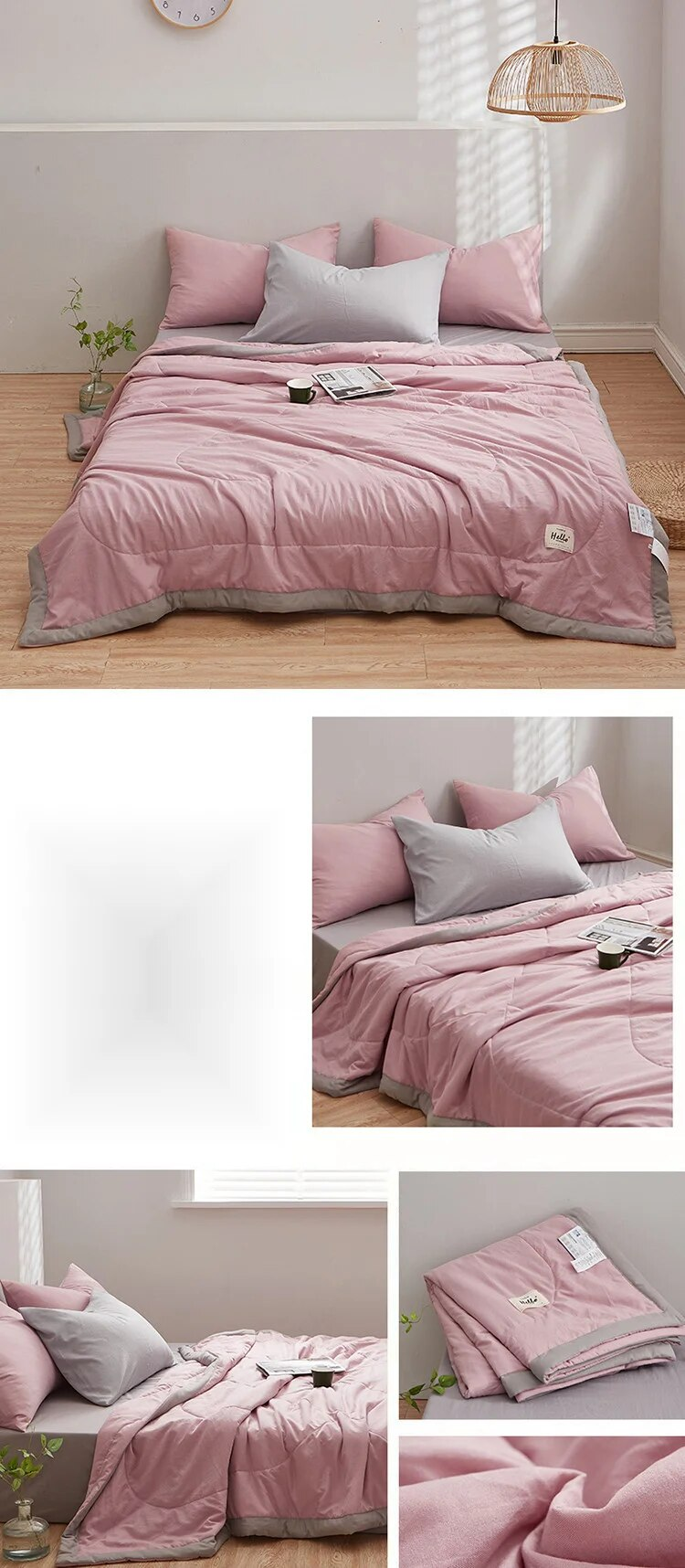 Summer new print free water washed cotton, summer cool air conditioner, quilt, quilt core, single and double bedding for_voghion.com