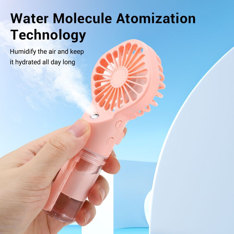 New Handheld Mini Air Conditioner USB Rechargeable Portable Mist Cooler Cooling Spray Humidifier Fan For Home Office_voghion.com