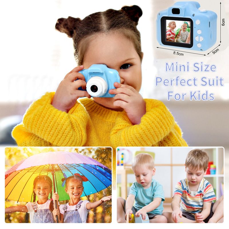 Appareil photo numérique HD X2000 pour enfants, cadeau d'anniversaire pour étudiants_voghion.com