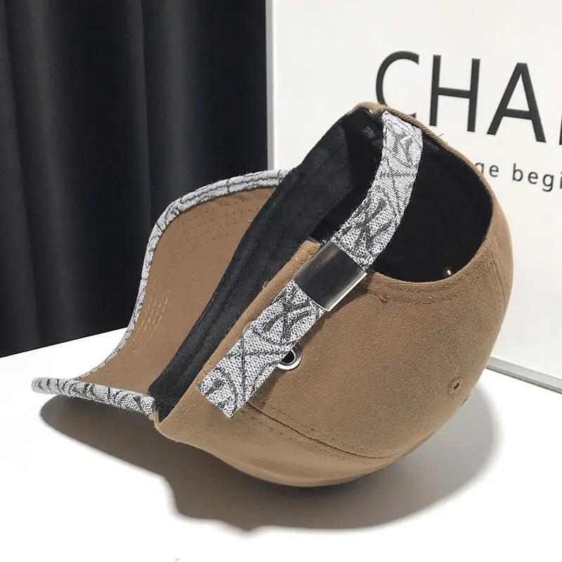 2023 Autumn and winter new high quality women's embroidered letter baseball cap small fragrant wind with hard top face small cap_voghion.com