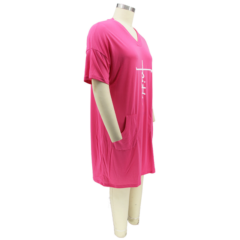 Women's Clothing Popular Independent Station Hot-selling Spring and Summer New Positioning Offset Printing Loose Large Size Dress_voghion.com