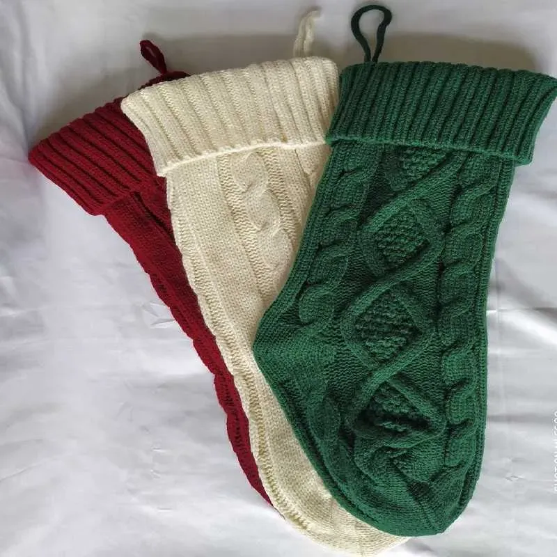 Neu Personalisierte Hohe Qualität Strumpf Geschenk Taschen Stricken Weihnachten Dekorationen Weihnachten Strumpf Große Dekorative Socken Meer_voghion.com