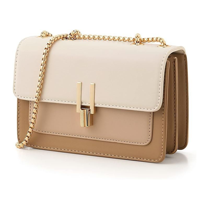 Color-Block Fashion Casual Leather Wallet Cute Designer Handbag Shoulder Medium Crossbody Bag For Women_voghion.com