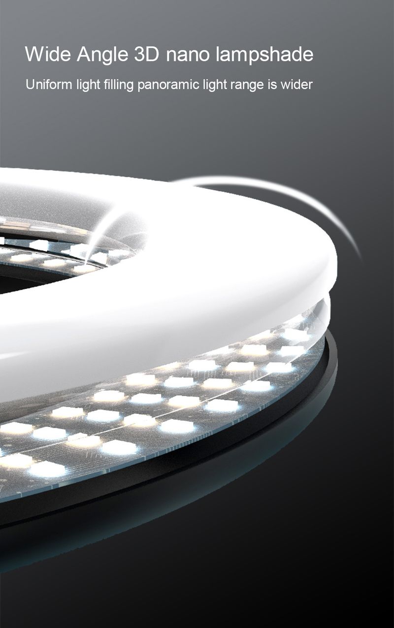 26cm Photo Ringlight Led Selfie Ring Light Phone Remote Control Lamp Photography Lighting With Tripod Stand Holder_voghion.com