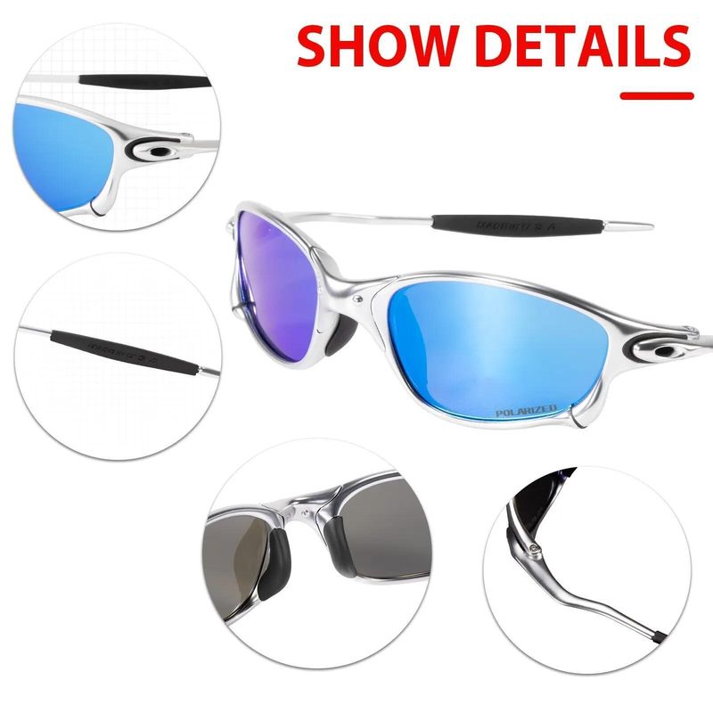 Occhiali da sole da ciclismo e da corsa con montatura in lega polarizzata alla moda per uomo, occhiali da pesca, occhiali da bici per donna_voghion.com