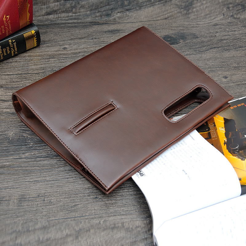 Männer Messenger Bag Classic Einfache Retro Schëller Bag Business Casual Héich Qualitéit Trendy Clutch Bag_voghion.com