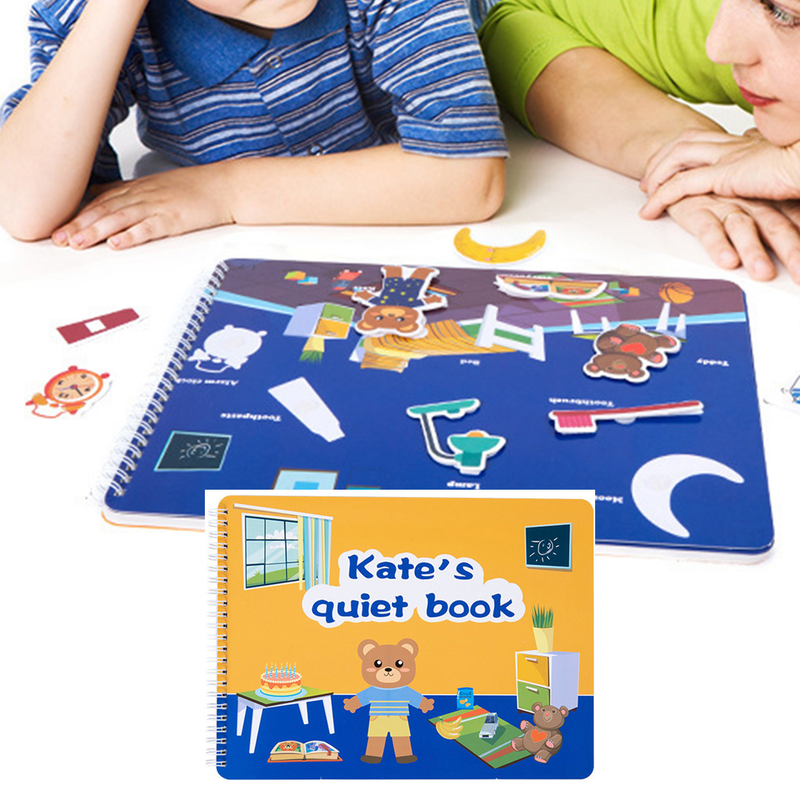Children Book Toy Various Cute Cartoon Fruit Food 84Pcs Stickers Puzzle Pairing Early Learning Brain Game Educational Puzzle Book Toy Kids Gift_voghion.com