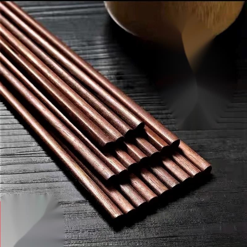 Authentic Household Solid High-End High-Value Kitchen Tableware Unpainted Natural Wood Chopsticks_voghion.com