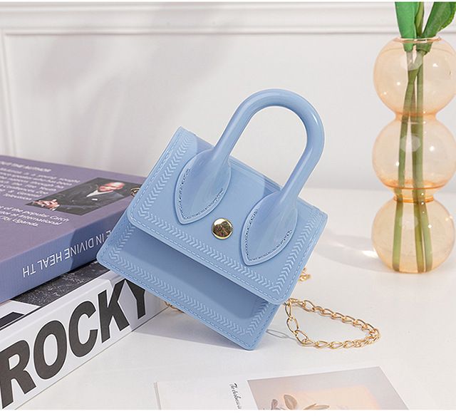 Mini borsa a catena - Borsa a tracolla e a spalla | Graziosa pochette trasparente da donna_voghion.com