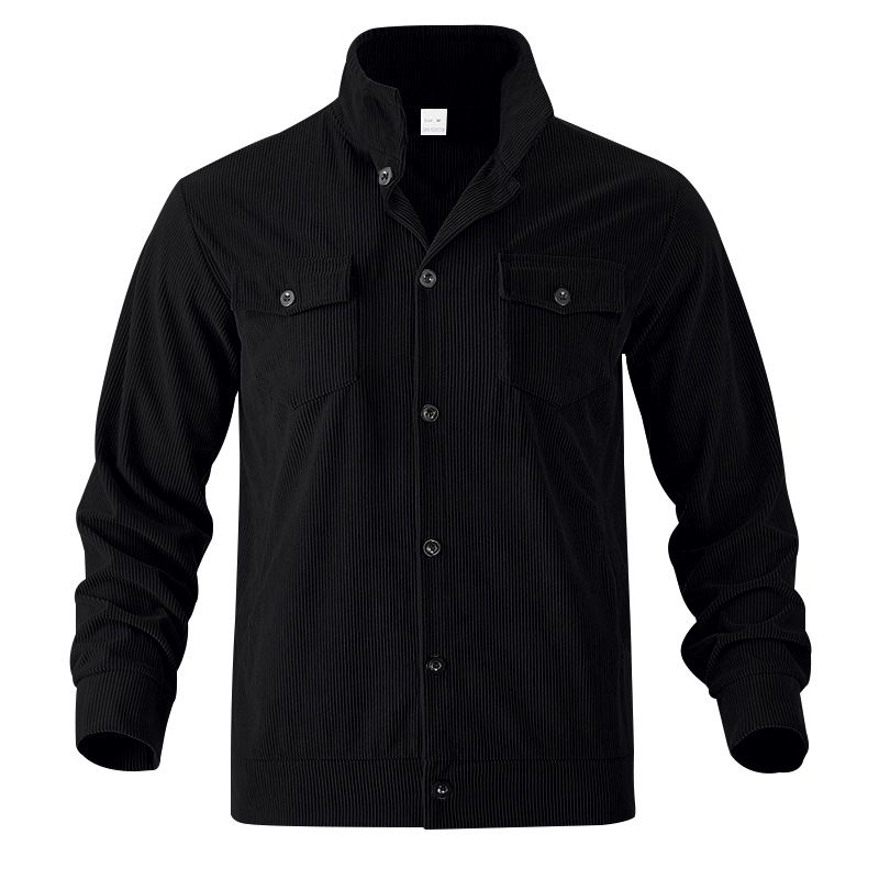 Autumn New American Workwear Casual Loose Lapel Corduroy Jacket For Men_voghion.com