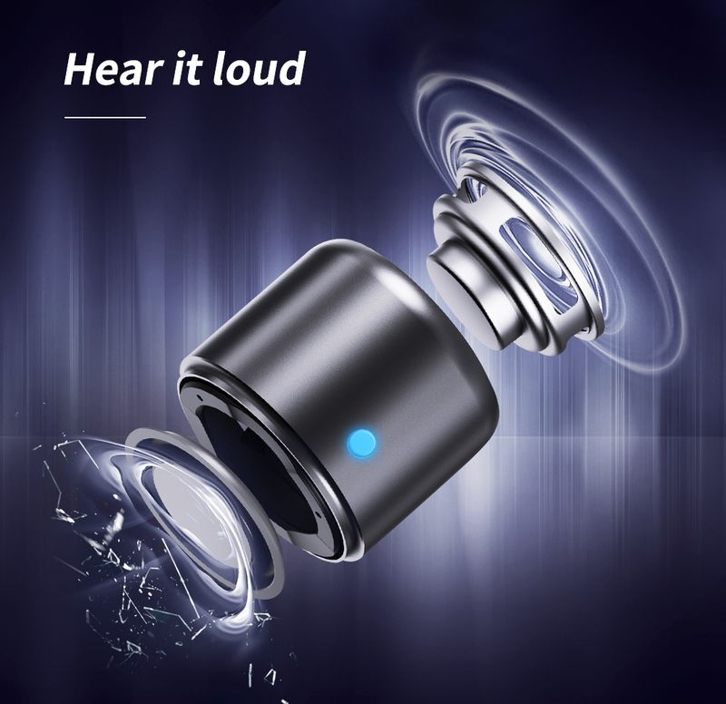 EWA A106 Pro Mini Portabl Wirlss Blutooth 5.0 Spakr Custom Bass Radiator IPX7 Vanntett Mtal Spakrs Travl_voghion.com